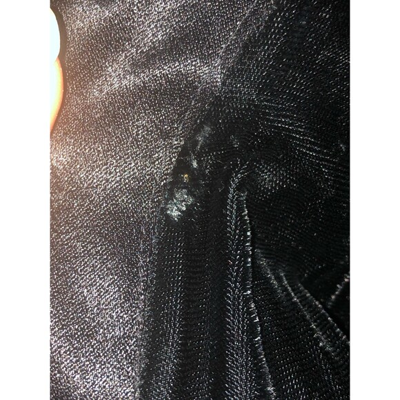 1980s CLIMAX by DAVID HOWARD Drop Waist Velvet Plunge W/Large Satin Bow. S-M - Picture 10 of 10